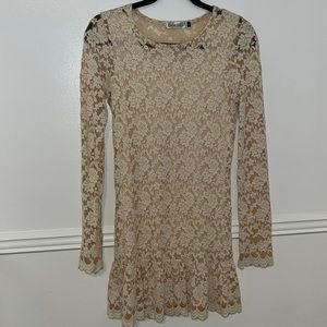 Cream lace dress